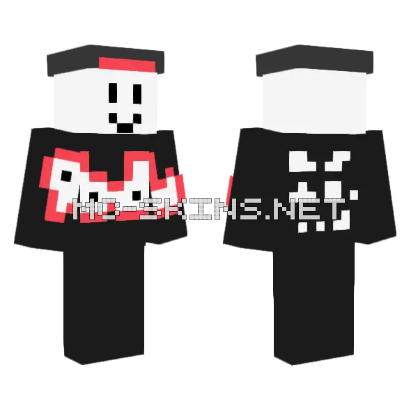 Guest Minecraft skin, front and back