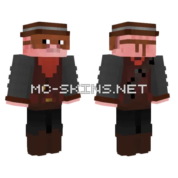 Guggle Minecraft skin, front and back