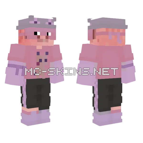 Guggleino Minecraft skin, front and back
