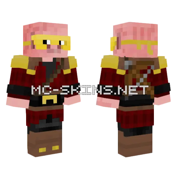 Guggleino Minecraft skin, front and back