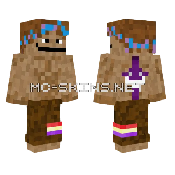 Guimbu 77 V2 Minecraft skin, front and back