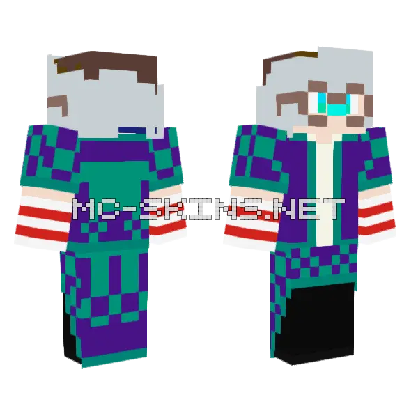 Guison Echo Cowboy Minecraft skin, front and back