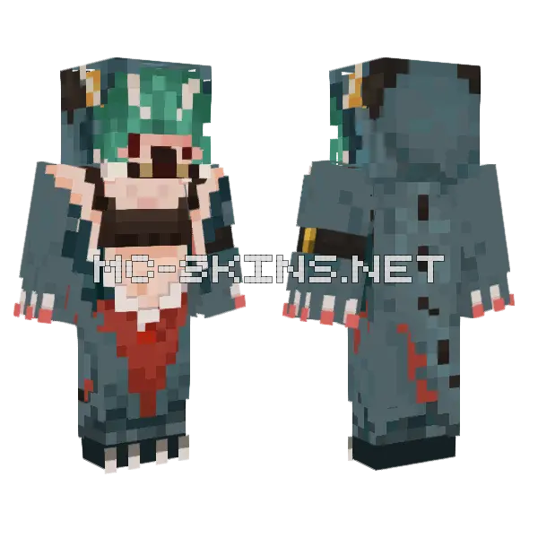 Guita Hebby Fantasia Minecraft skin, front and back