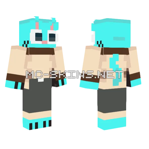 Gumball Skin Minecraft skin, front and back