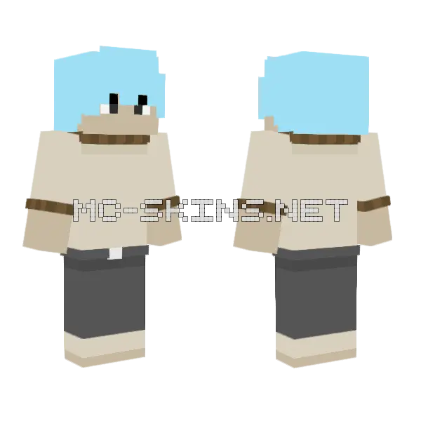 Gumball Tawog Minecraft skin, front and back