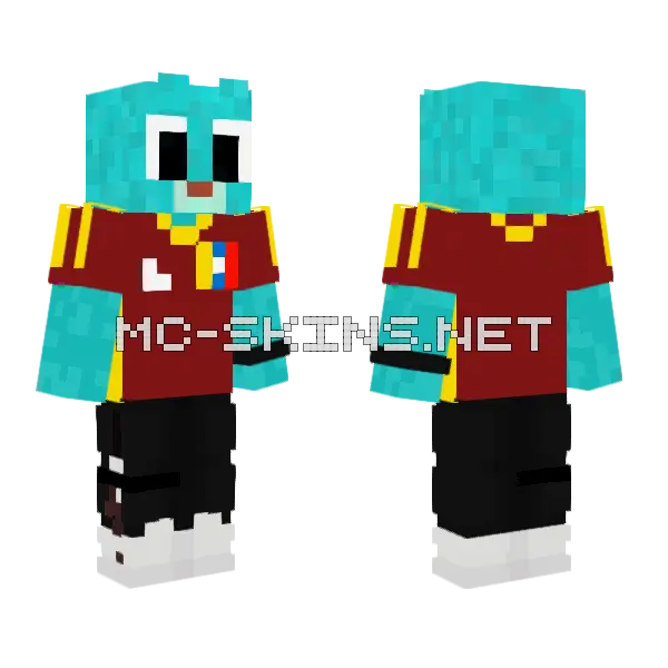 Gumball Venezolano Minecraft skin, front and back