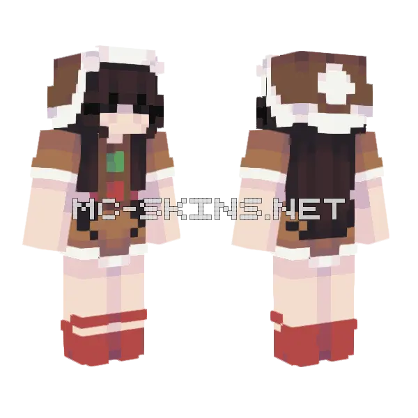 Gumdrop Buttons Minecraft skin, front and back