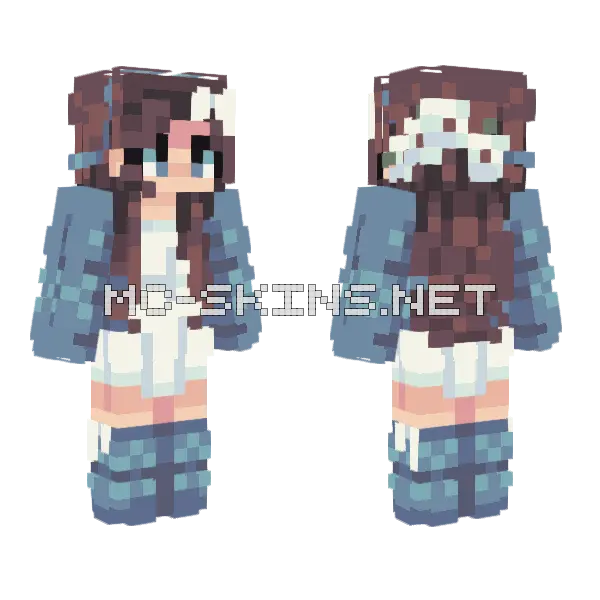Gumdrop Remake Minecraft skin, front and back