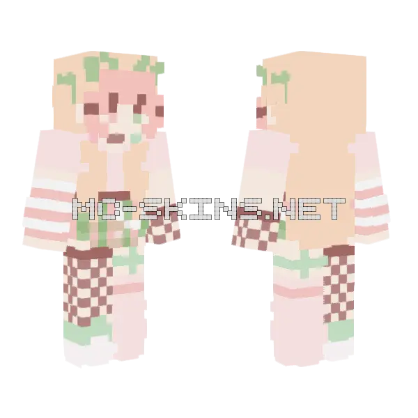 Gumdrops Reshade Contest Minecraft skin, front and back