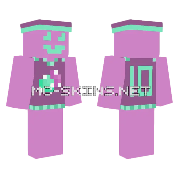 Gummy Bee Athletic Minecraft skin, front and back
