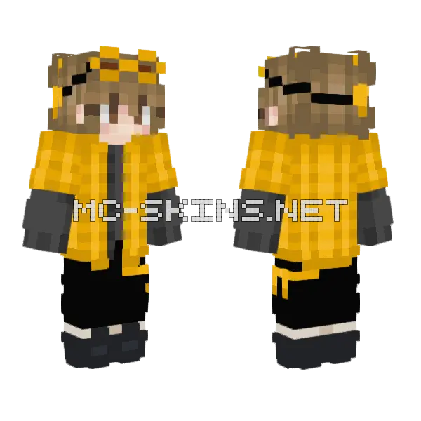 Guy Cast Minecraft skin, front and back