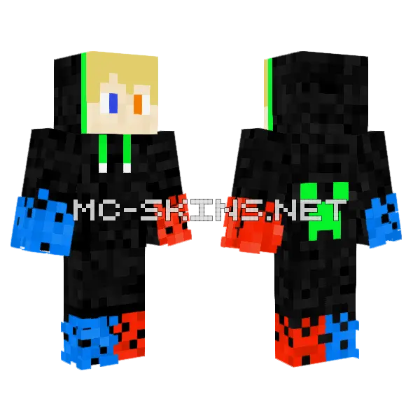 Guy Of Creeper Minecraft skin, front and back