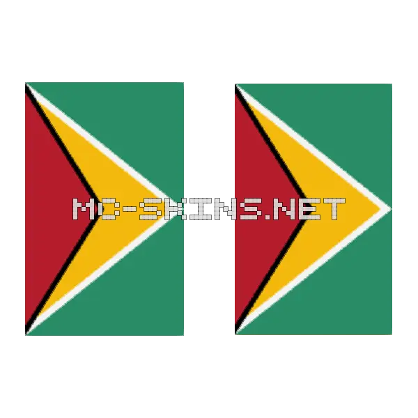 Guyana Flag cape, outside and lining