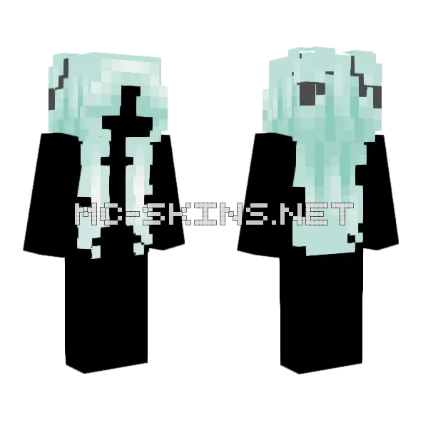 H a i r Minecraft skin, front and back