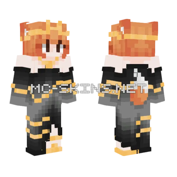 Haaru Bien Habill Minecraft skin, front and back