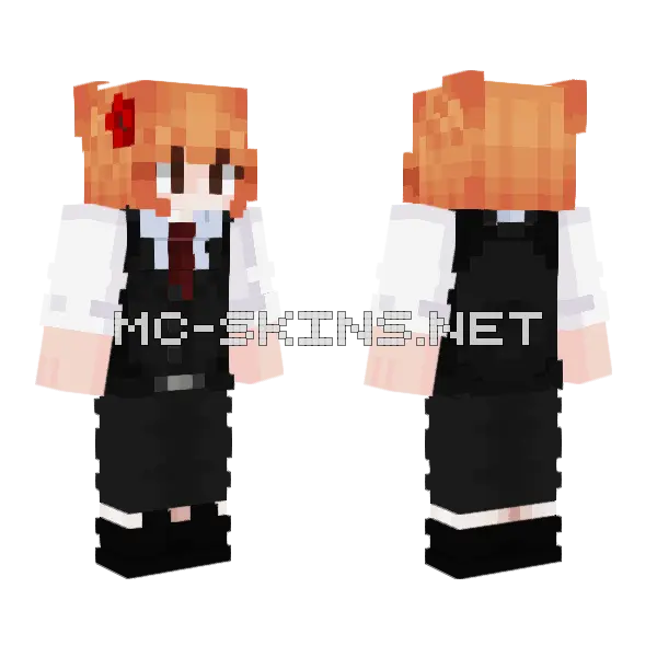 Haaru Costard Minecraft skin, front and back