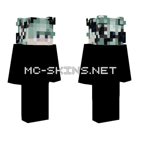 Hair Base Minecraft skin, front and back