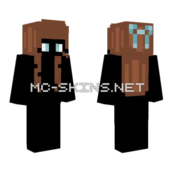 Hair Base Minecraft skin, front and back