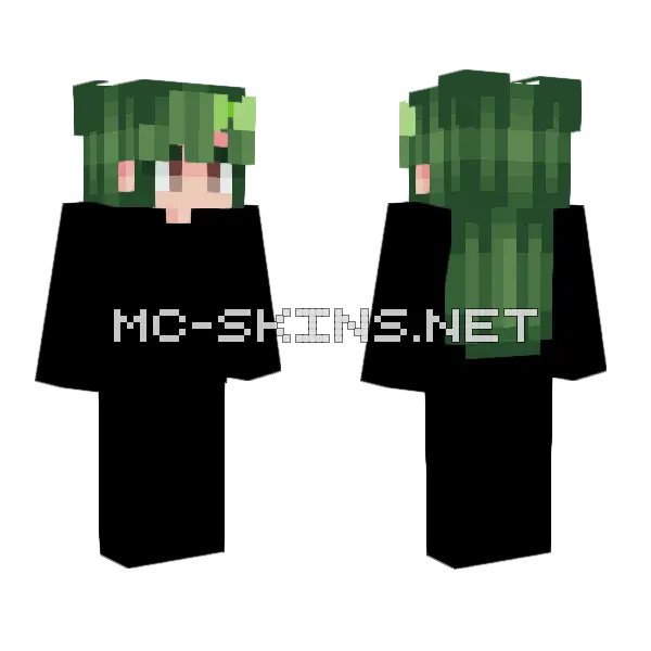 Hair Base 4 With Skin Minecraft skin, front and back