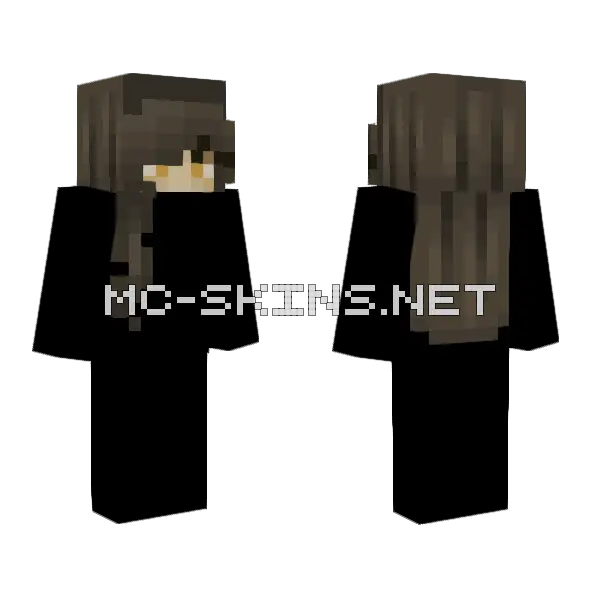 Hair Base Minecraft skin, front and back