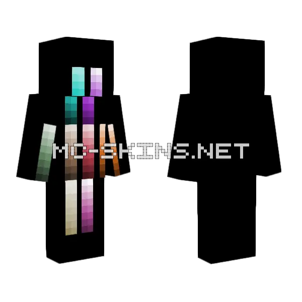 Hair Pallets Minecraft skin, front and back