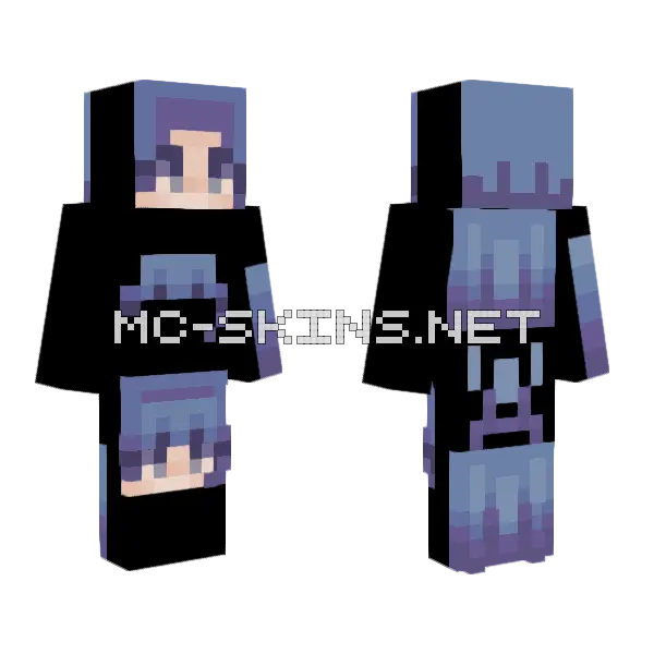 Hair Shading Tutorial Minecraft skin, front and back