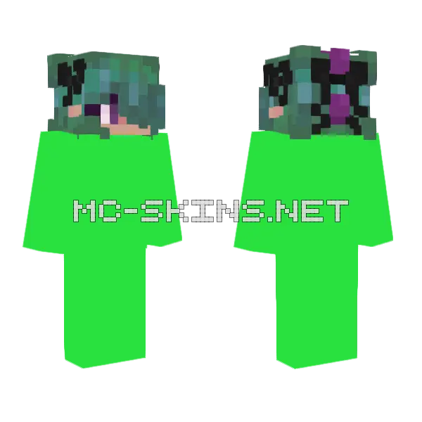 Hair Styles Test Minecraft skin, front and back