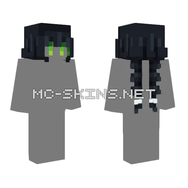 Hair Test Skin Minecraft skin, front and back