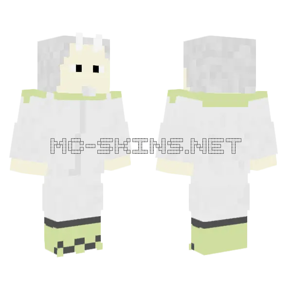 Hakurou Tensura Minecraft skin, front and back