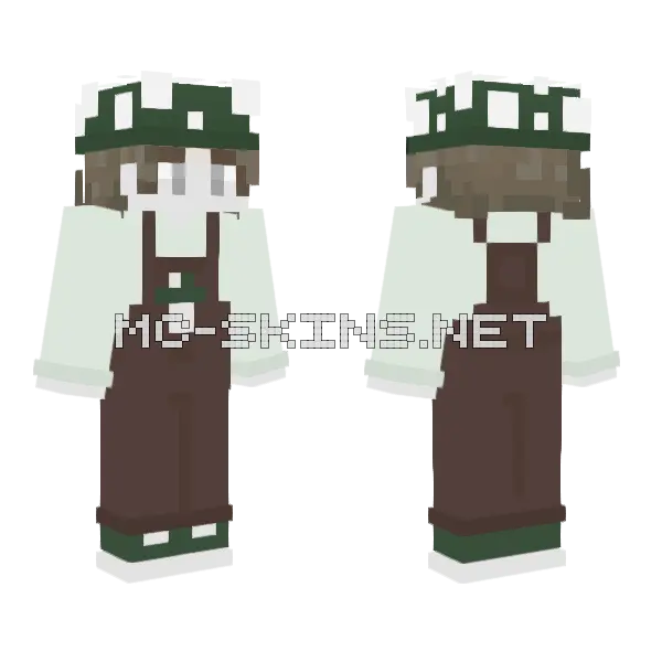 Haley Mushroom Skin Minecraft skin, front and back
