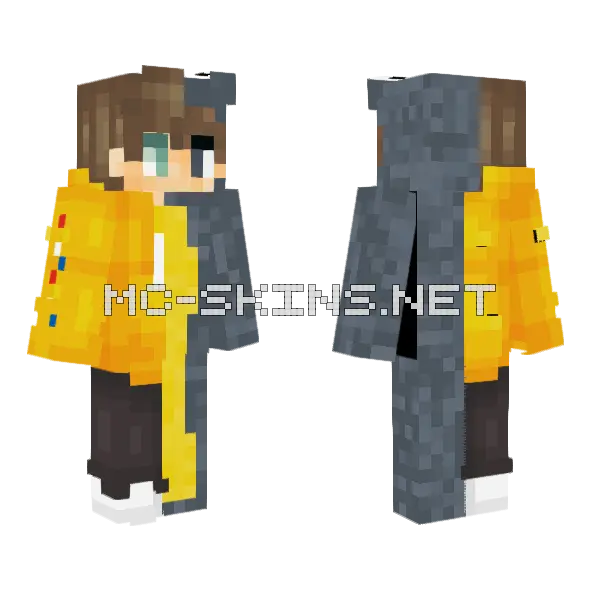 Half Crainer Half Slogo Minecraft skin, front and back