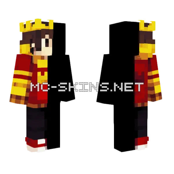 Half Me Skin Minecraft skin, front and back
