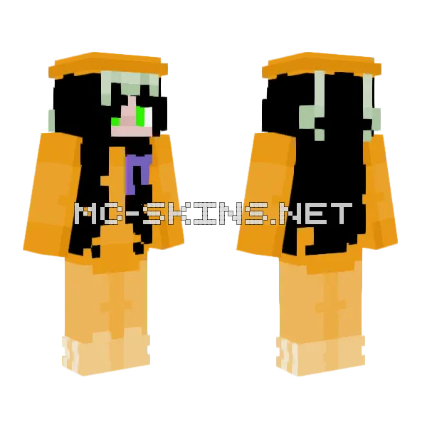 Halfpep Halloween 2021 Minecraft skin, front and back