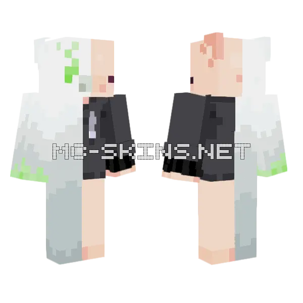 Hallo Pig Fixed 2 Minecraft skin, front and back