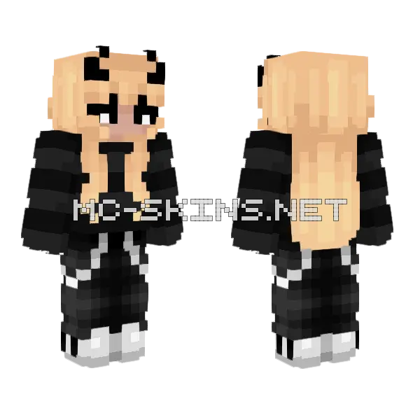 Halloween At Midnight Minecraft skin, front and back