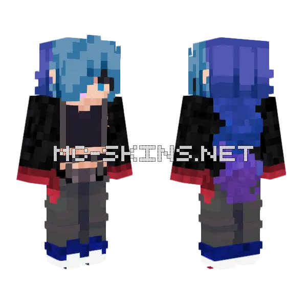 Halloween Boy Minecraft skin, front and back