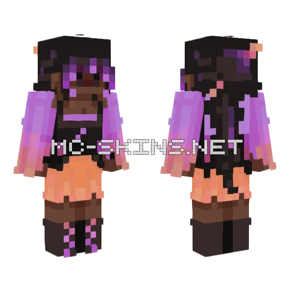 Halloween Candy Minecraft skin, front and back