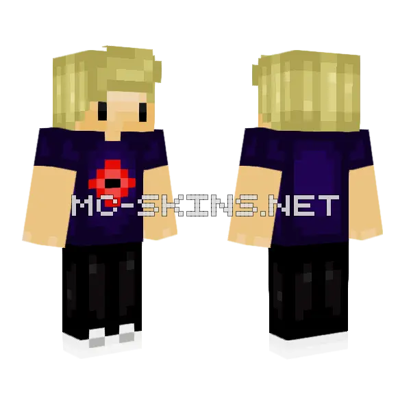 Halloween Charlie Minecraft skin, front and back