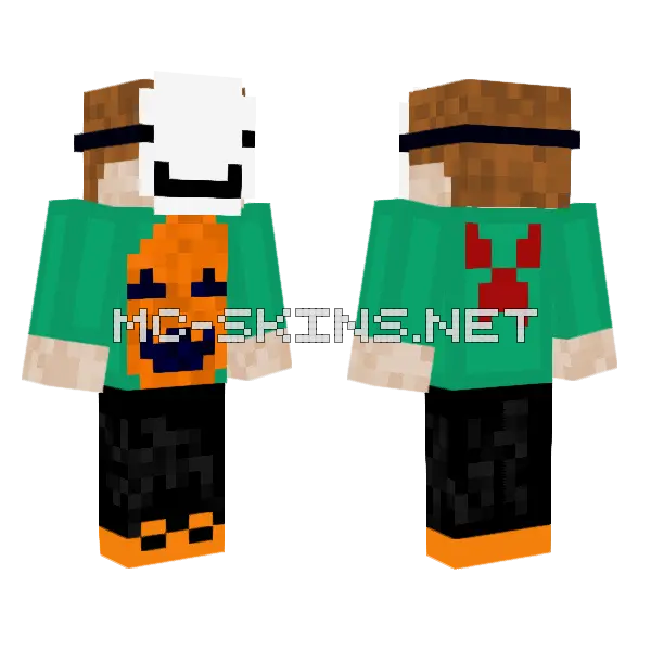 Halloween Dream Minecraft skin, front and back