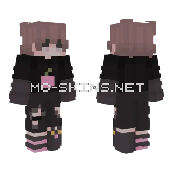 Halloween Girl Minecraft skin, front and back
