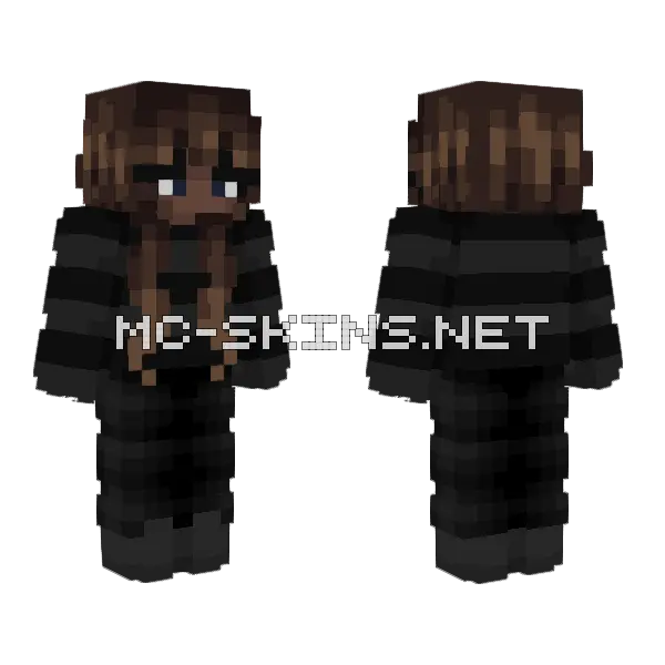Halloween Girl Minecraft skin, front and back