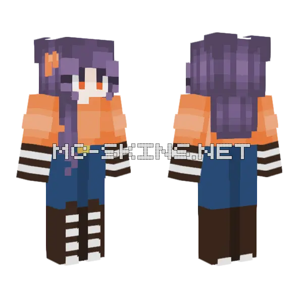 Halloween Is Early RCE Minecraft skin, front and back