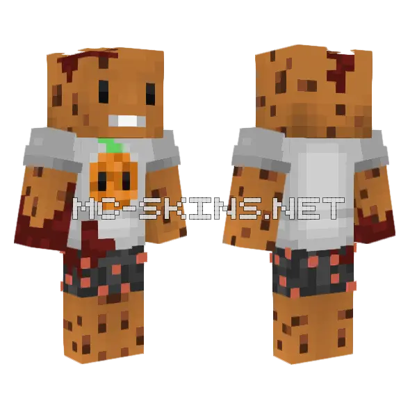Halloween Lordcookie Fixed Minecraft skin, front and back