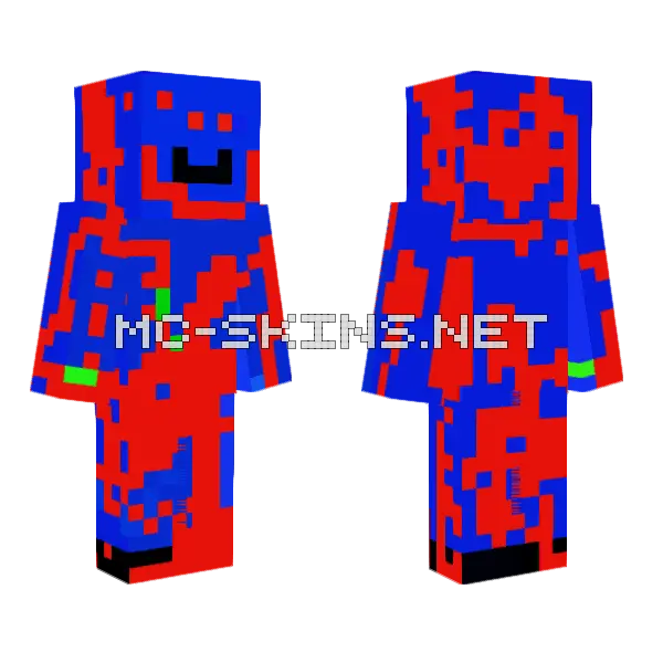 Halloween Luke Minecraft skin, front and back