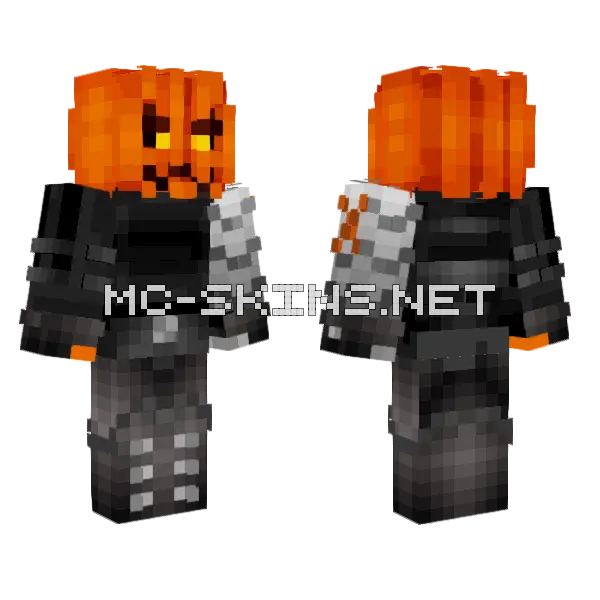 Halloween Mrp2 Skip Minecraft skin, front and back