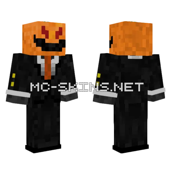 Halloween Pumpkin Suit, front and back