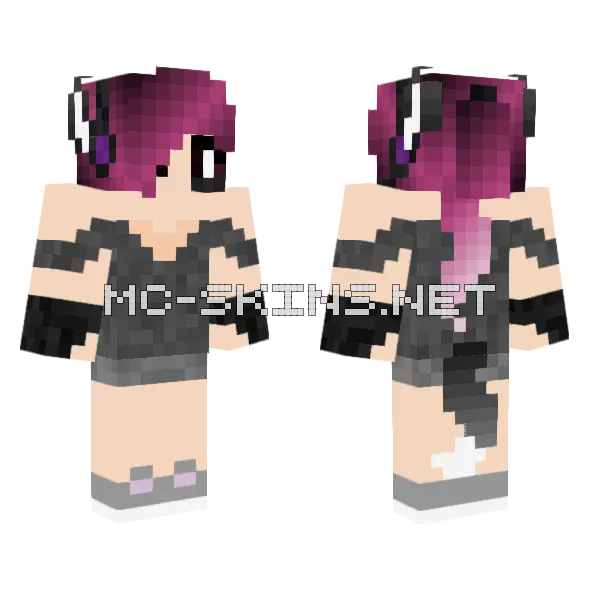 Halloween Youtuber Skin Edit Minecraft skin, front and back