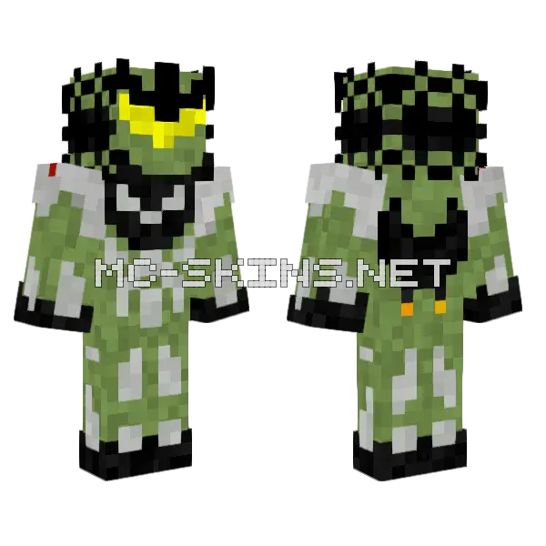 Halo Concept Special Effects Minecraft skin, front and back