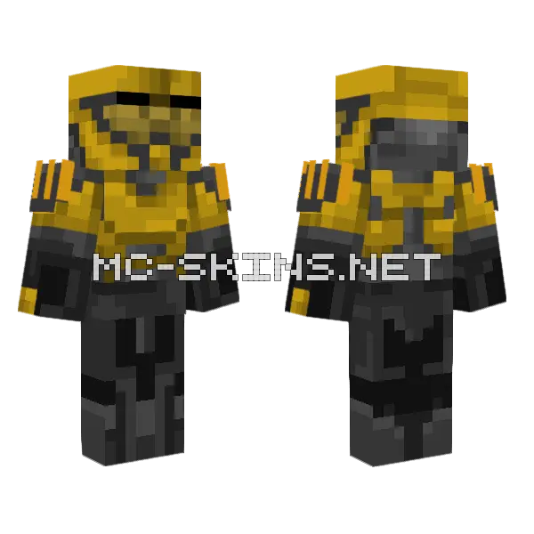 Halo The Justifier Minecraft skin, front and back