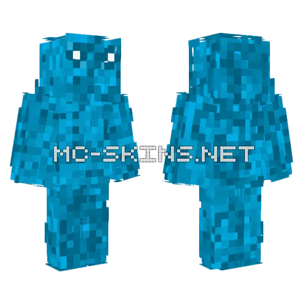 Halt From Roblox Doors Minecraft skin, front and back